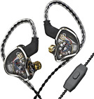 CCZ Warrior Stage in Ears Monitors Wired Earbuds with 3BA 1DD Hybrid Drivers, No