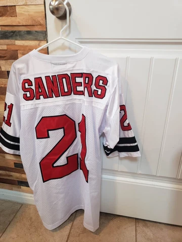 Deion Sanders Atlanta Falcons #21 M Size 48 NFL Jersey Players of the Century Cover