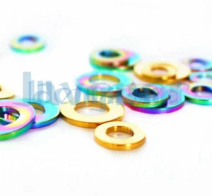 (5) Arandelas planas espaciadoras de tornillo de perno de titanio M5/M6/M8/M10 GR5 para bicicleta - Imagen 1 de 21