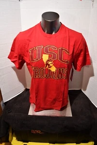 NWT USC Trojans "Fight On SC Apparel T Shirt Mens Large Red New with sample Tags - Picture 1 of 5