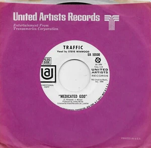 TRAFFIC  Medicated Goo / Pearly Queen  rare promo 45 from 1968  STEVE WINWOOD - Picture 1 of 2