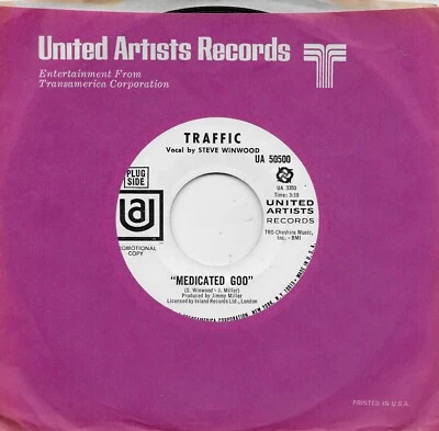 TRAFFIC  Medicated Goo / Pearly Queen  rare promo 45 from 1968  STEVE WINWOOD - Image 1 of 2