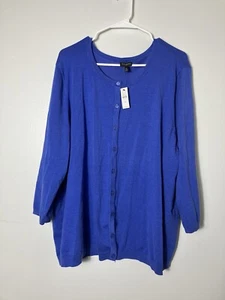 Neu mit Etikett Talbots Strickjacke Pullover Gr. 3XL blau adrett Büro bequem - Bild 1 von 8