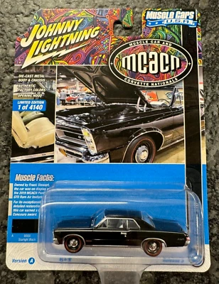 Pontiac GTO MCACN Starlight 1965 Johnny Lightning negro versión A, lanzamiento 2 Foto 1 de 3