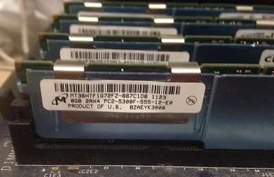 64GB (8x8GB) PC2-5300F Crucial Memory For Apple A1186 Mac Pro - Image 1 of 4