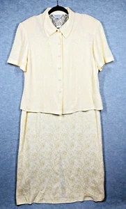 Coldwater Creek 2-teiliges Maxikleid Set Größe 16 Küste Sommer Hochzeit Kirche Neu mit Etikett - Bild 1 von 23