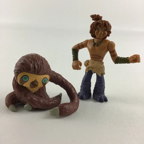DreamWorks The Croods Guy & Belt Collectible Figures Lot Sloth Caveman 2012 Toy Cover