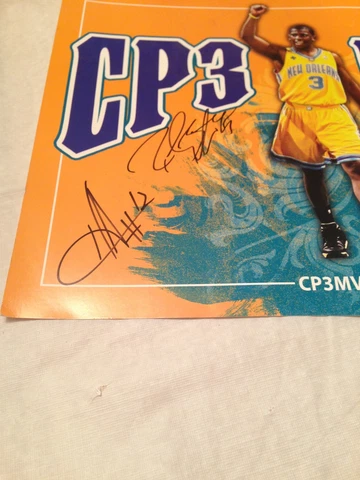 VINTAGE SIGNED NEW ORLEANS HORNETS CHRIS PAUL MVP POSTER 2- AUTO ? PELICANS Cover