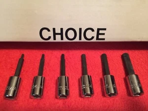 CHOICE! - 4990 Proto Hex Bit Socket 3/8" Drive - 1/8, 4mm, 3/16, 1/4, 5/16, 3/8 - Bild 1 von 1