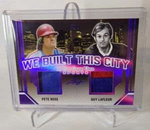 2019 Leaf ITG In The Game Used Sports Purple Pete Rose Guy Lafleur #5/6