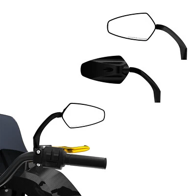 Black Motorcycle Rear View Mirrors for Harley Sportster XL Softail Dyna Touring  Foto 1 de 4