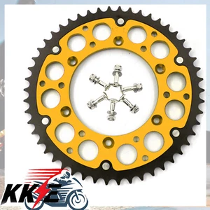 KKE REAR GOLD 51T SPROCKET FIT SUZUKI RM125 RM250 DRZ400E/S/SM RMZ250 RMZ450 - Picture 1 of 12