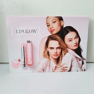 DIOR ADDICT LIP GLOW Colour Reviving Lip Balm 4 Shade & Brush Sample Card Tester - Picture 1 of 5