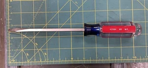 Vintage Craftsman 1/4 Flat Screw Driver #41584 AD WF 10 1/2” Pre-owned - Picture 1 of 6