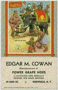 "Habitación para uno más" Mono Elefante Zoológico, Gran Pop Lawson Wood - Postal de colección - Imagen 1 de 3