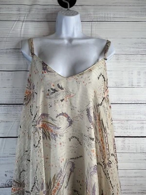 ANA & ROSE Babydoll Beige Transparente Cami Kimono Encubrimiento Talla OS Foto 1 de 4