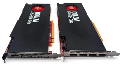 2X DELL  AMD FIREPRO W7100 8GB GDDR5 GRAPHICS VIDEO CARD KVMR4 - Image 1 of 4