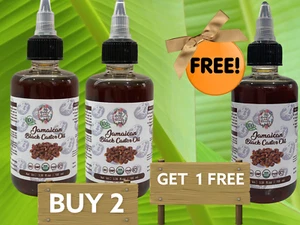 100% PURE JAMAICAN BLACK CASTOR OIL100ml applicator - Buy 2 get 1 Free offer! - Picture 1 of 4