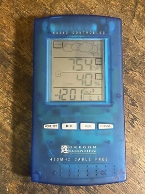 Oregon Scientific Cable Free Remote Thermo-Hygro Radio Controller BAR112HGA - Image 1 of 4