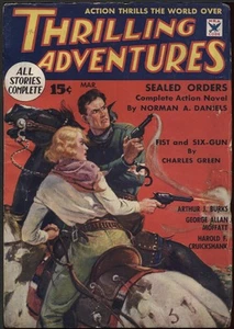 Emocionantes aventuras 1935 marzo. Pulpa. - Imagen 1 de 1