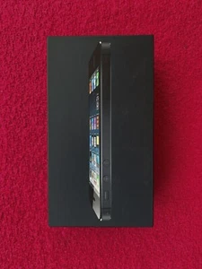Apple iPhone 5 Black 16GB Empty Box Only w/ EarPods case / Stickers - Photo 1 sur 3