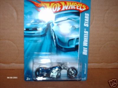 HW 2007 HOT WHEELS STARS #138 BLAST LANE MOTORCYCLES BLUE HOTWHEELS VHTF RARE - Image 1 of 1