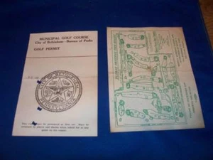 Vintage 1972 Bethlehem PA Golf Permit Green Pond Scrcd - Picture 1 of 1