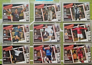 TOPPS MATCH ATTAX 2023/24 LEGENDARY MOMENT SUB-SET ALL 9 CARDS RONALDO ZIDANE - Picture 1 of 4