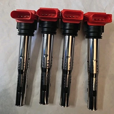 Juego de 4 bobinas de encendido compatibles con Audi A3 2005-2013, para A3 2010, para A4 Foto 1 de 3