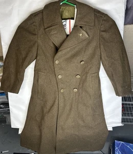 Original USA Army Wollmantel Militär im Koreakrieg getragen !!! Größe 38S - Bild 1 von 12