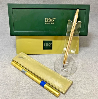 Cross Ladies 14K Gold “Roses” Pen #1542 + Holder, Box, Refill 🇺🇸 NO ENGRAVING - Image 1 of 4