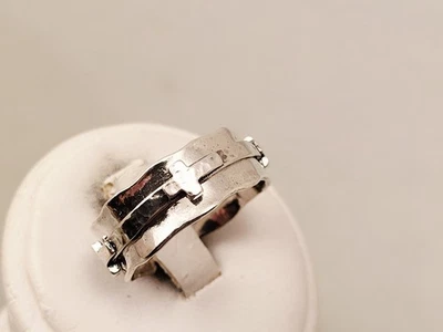 OR PAZ  ISRAEL PZ STERLING SILVER WITH CROSS SPINNER / FIDGET RING SIZE 10 - Image 1 of 4