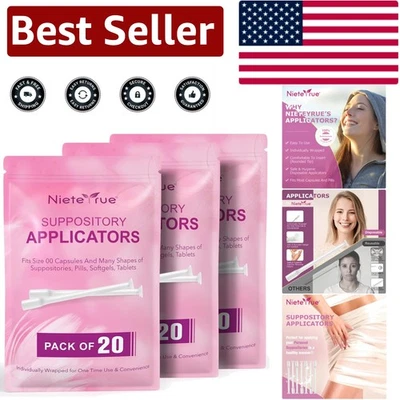 Aplicadores vaginales de uso cómodo 60 unidades - puntas suaves para una fácil aplicación Foto 1 de 4