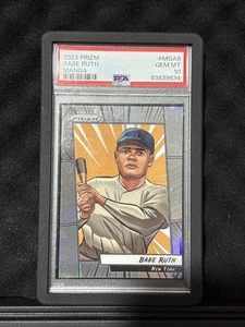 2023 PANINI PRIZM MANGA #MGA9 BABE RUTH Gem MT PSA 10 - Bild 1 von 2