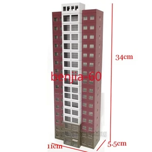 N Scale 1/150 Buildings Train Railway Modern Tall Residential 16th Floor House A - Picture 1 of 3