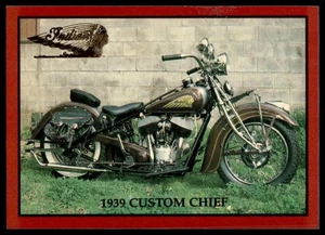 Indian Motorcycle Trading Card Company Indian #24 1939 Custom Chief 1993 - Imagen 1 de 2