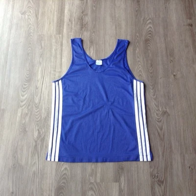 Vtg 80's Adidas USA Tank Top Sleveless T-Shirt USA Size Large - Image 1 of 4