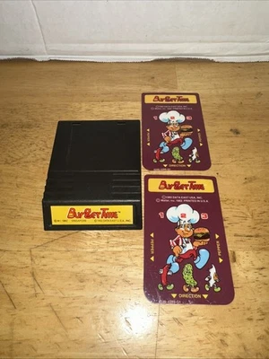 Burger Time (Intellivision) Cartridge Overlays Cleaned / Tested / Works! - Image 1 of 3