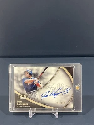 Ivan Rodriguez Auto 2020 Topps Tier One Talent Autograph T1TA-IR /299 card SP - Image 1 of 3