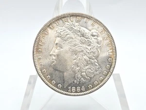 1884-O Morgan Silber Dollar ** Frosty! Low Unc, leicht getönt, sieht toll aus!** #3 - Bild 1 von 4