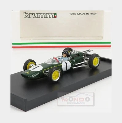 1:43 BRUMM Lotus F1 25 #1 Winner Belgium Gp Jim Clark 1963 WC + Driver R331-CH - Photo 1/2