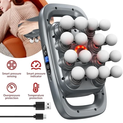 Upgraded 16 Heads Massage Gun Deep Tissue Electric Massager Relieve Muscle Pain - image 1 of 4