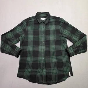 Anian Shirt Mens 2XL Green Black Plaid The Sunday Flannel Midweight Long Sleeve - Picture 1 of 11