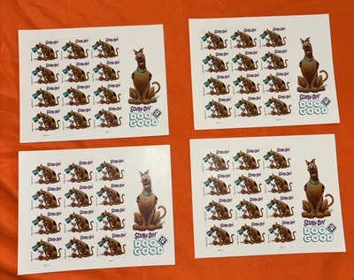 2018 Scott #5299 - Forever -  SCOOBY DOO! - Full Sheet of 12 Stamps X4 Sheets - Image 1 of 4