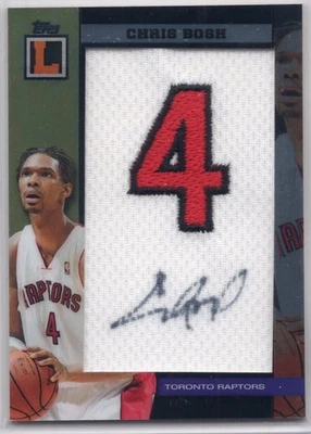 Chris Bosh 2008-09 Topps Treasury Jumbo NBA Autographs #26/75 - Image 1 of 2