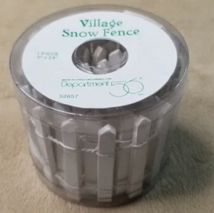 DEPT 56 SNOW FENCE 52657 SNOW VILLAGE CHRISTMAS WHITE - Picture 1 of 2