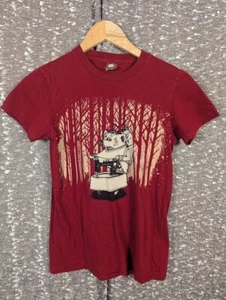 Jeremy Fish Super Fishal Badger Sewing Graphic Print T-Shirt Women's Medium - Picture 1 of 6