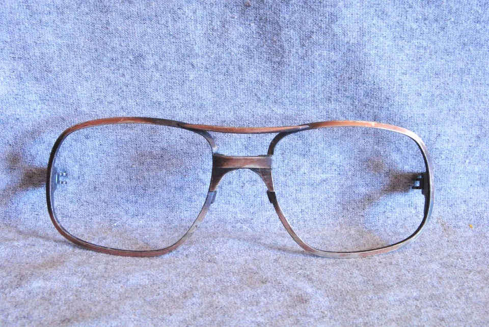 marco de gafas vintage frontal bronce aviador productor tipo 5-3/8 Foto 1 de 2