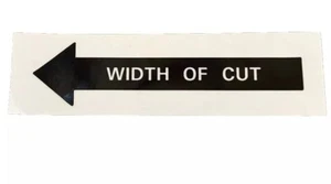 John Deere Deck Decal Width of cut 100 200 300 series Reproduction M44103 NLA - Picture 1 of 12