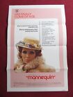 Mannequin Us Tri Folded One Sheet Rolled Poster Nadine Perles Elton Frame 1974
